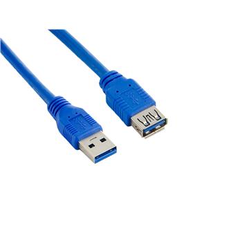 4World Kabel USB 3.0 AM-AF 3.0m Blue