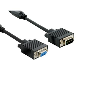 4World Kabel SVGA 15M-15F 1.8m Black