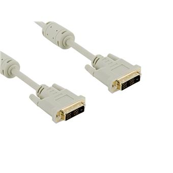 4World Kabel DVI-D 18+1M-18+1M 3.0m Gray