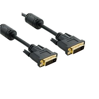 4World Kabel DVI-D 24+1M-24+1M 1.8m Black