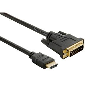 4World Kabel DVI-D-HDMI 24+1M-19M 1.8m Black