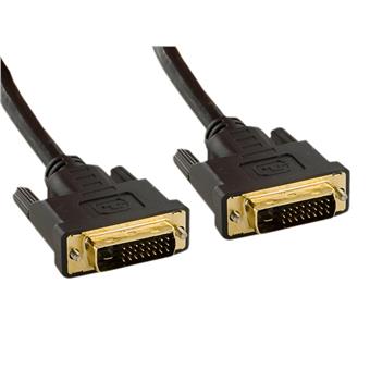 4World Kabel DVI-D-DVI-D 24+1M-24+1M 10m Black