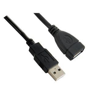 4World Kabel USB 2.0 AM-AF 1.8m Black