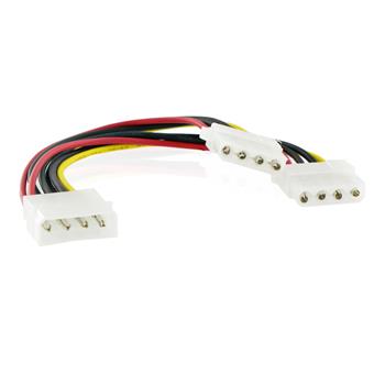 4World Napájecí kabel Molex 2xHDD/1xHDD 15cm