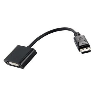 4World Adaptér DisplayPort M - DVI-I 24+5 F prodlužovací Black