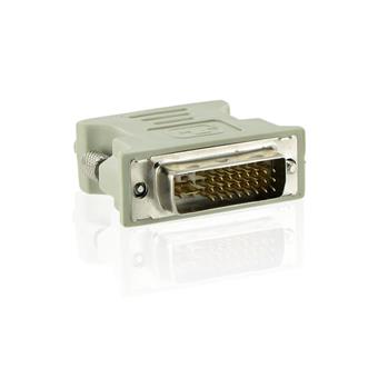 4World Adaptér DVI-A 24M - VGA 15F Gray