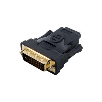 4World Adaptér DVI-D 24+1M - HDMI F Black