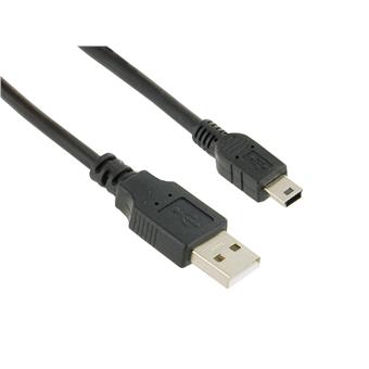 4World Datový kabel mini USB 1.8m Black