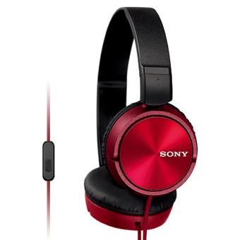 SONY sluchátka MDR-ZX310AP, handsfree, červené