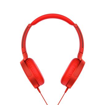 SONY Sluchátka EXTRA  BASS MDR-XB550AP,červená