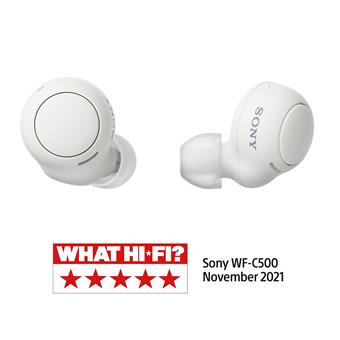 Sony True Wireless WF-C500,bílá