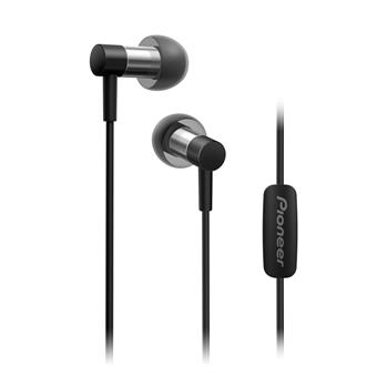 Pioneer SE-CH3T špuntová sluchátka, Hi-Res, mikrofon, černá