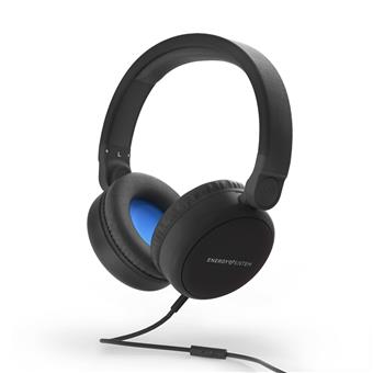 Energy Sistem Headphones Style 1 Talk Midnight black sluchátka s temením mostem a 3,5 mm konektorem,