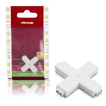 WE Spojka LED pásku křížová 4x2PIN F 1ks