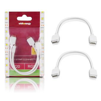 WE Spojka RGB LED pásku kabelová 15cm 2x4PIN M 2ks