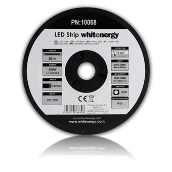 WE LED páska 50m SMD5050 7.2W/m 10mm teplá bílá