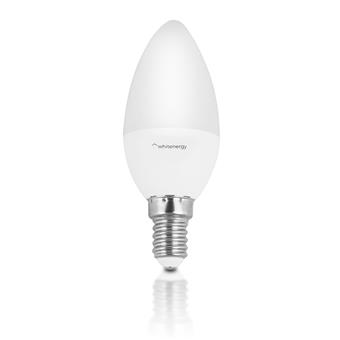 WE LED žárovka SMD2835 C37 E14 5W teplá bílá