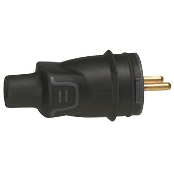Vidlice gumová přímá IP44 50445