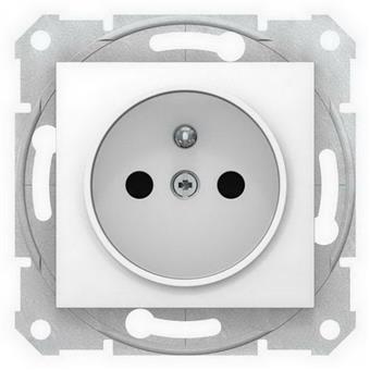 Sedna zásuvka 1-násobná s clonkami bezšroub. Polar