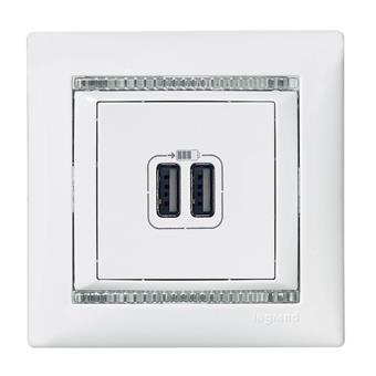 Valena USB nabíječka 2-násobná 1,5A Bílá