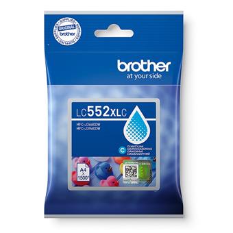 Brother LC-552XLC - inkoust azurový XL