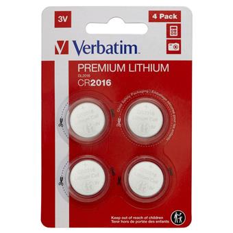 Lithiové CR2016 3V baterie PREMIUM 4ks/pack