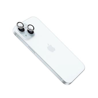 Ochranná skla čoček fotoaparátů FIXED Camera Glass pro Apple iPhone 16/16 Plus, stříbrná