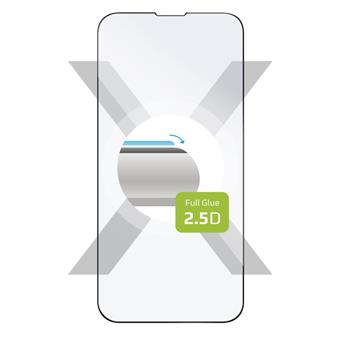 Ochranné tvrzené sklo FIXED Full-Cover pro Apple iPhone 13 Mini, lepení přes celý displej, černé