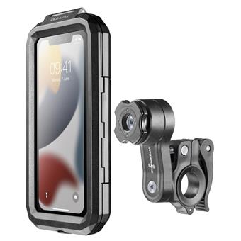 Pouzdro na mobilní telefony Interphone Armor Pro, úchyt na řídítka QUIKLOX, max. 6,5", černé