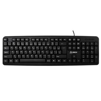 SBOX membránová klávesnice, CZ/SK, černá/šedá