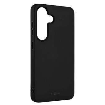 Zadní pogumovaný kryt FIXED Story pro Samsung Galaxy S25, černý
