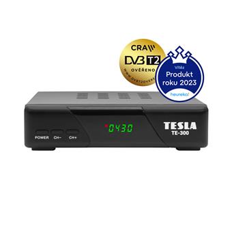 TESLA TE-300 DVB-T2 přijímač, H.265 (HEVC), FTA, DVB-T2 ověřeno