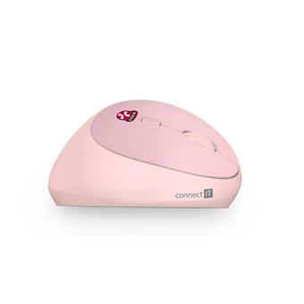 CONNECT IT FOR HEALTH LADIES PINK vertikální myš