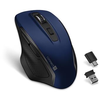 CONNECT IT Dual SmartSwitch bezdrátová. myš,MODRÁ