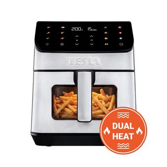 TESLA AirCook DualHeat QD65 XXL - multifunkční duální digitální horkovzdušná fritéza