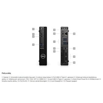 Dell Optiplex 3080 MFF Micro i5-10500T/8G/256 SSD/WiFi/W10P/3R-NBD