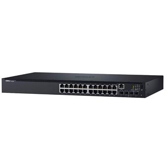 DELL Networking N1524P POE + switch/ 24 x RJ-45 10/100/1000BASE-T, 4 x SFP+ 10Gb, 1 x RJ-45