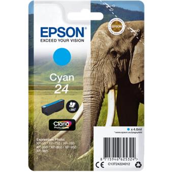 Epson Singlepack Cyan 24 Claria Photo HD Ink
