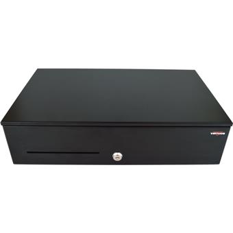Pokladničná zásuvka SK-500C - s káblom, zakladač 6/8, 9-24V, čierna