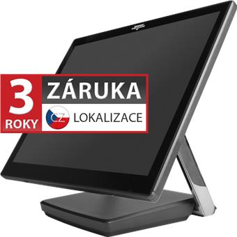 XPOS XP-3687, 17" 5:4 LCD LED, 400 cd/m2, i3-7100U, 4GB RAM, 120GB M.2 SSD, kapacitní, šedá