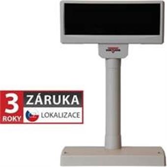 VFD zákaznický displej Virtuos FV-2029M 2x20 9mm, USB, 12V, béžový