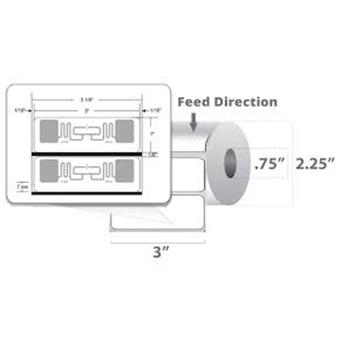 Label RFID Polypropylene,76.2x25.4mm;DT,PolyPro 4000D,High Perf. Coated,All-Temp Adhesive