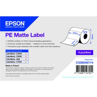 PE Matte Label102 x 152mm, 800 lab