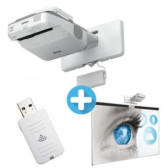 3LCD EPSON EB-680Wi WXGA 3200 Ansi 14000:1 + Tabule Xertec + Wifi ELPAP10