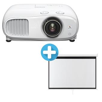 3LCD EPSON EH-TW7100 3000 Ansi 100000:1 Full HD + plátno Aveli 200 x 125