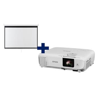 3LCD Epson EB-FH06 Full HD 3700 Ansi,16:10 + plátno Aveli 200 x 125
