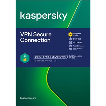ESD Kaspersky Secure Connection 5x 1 uživatel 1 rok Obnova