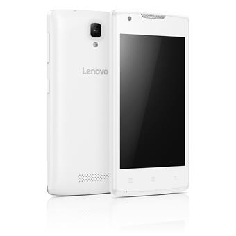 Lenovo Smartphone A Single SIM/4,0" TN/800x480/Quad-Core/1,3GHz/512MB/4GB/5Mpx/3G/Android 5.0/Bílý