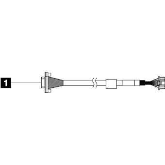 ThinkSystem V2/V3 1U Front VGA Cable Kit