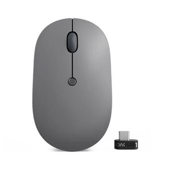 Lenovo Go/Ergonomická/Blue Track/2 400 DPI/Bezdrôtová USB/Čierna-šedá